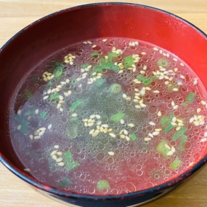 家でチャーハンを食べる時にスープが欲しいと思っていたので、とても簡単に作れて嬉しいです(^o^)